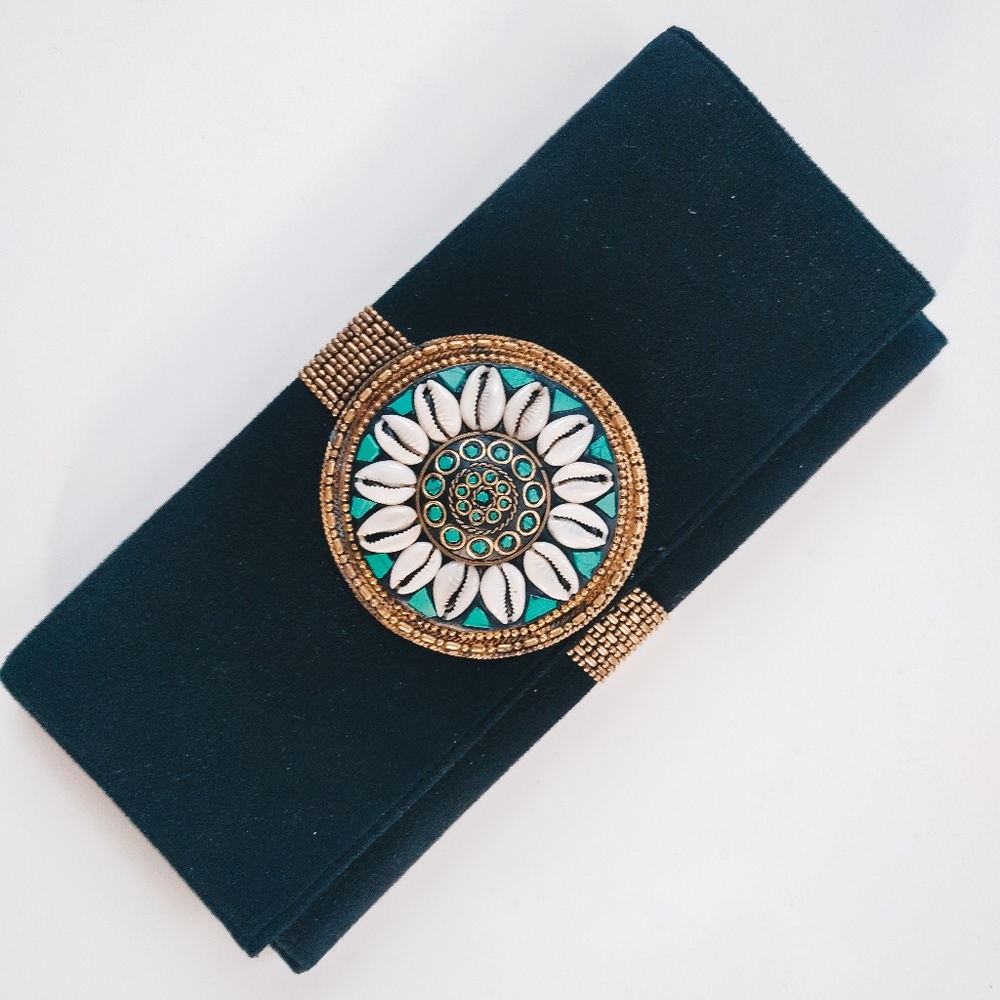 Beaded Felt Clutch